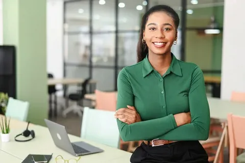 Business professional in a modern workplace