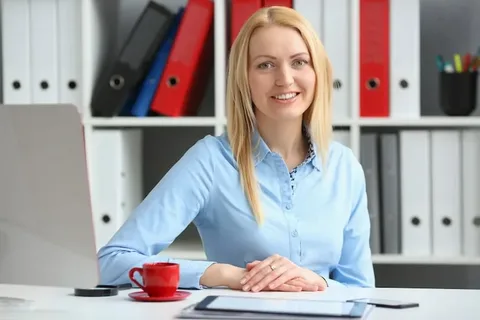 Professional at work in an office